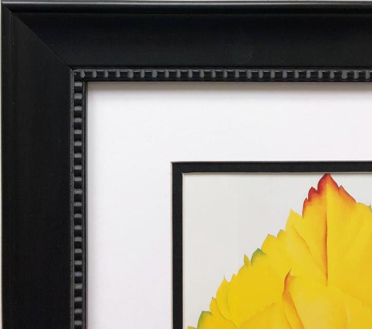 Thumbnail: Georgia O'Keeffe "Yellow Leaves" Art Print Custom Framed