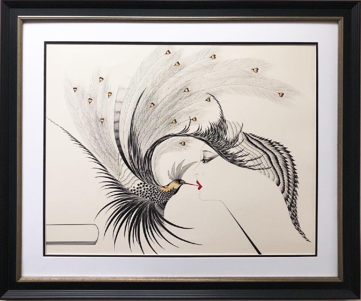 Hisashi Otsuka " The Kiss" New Custom Framed Art