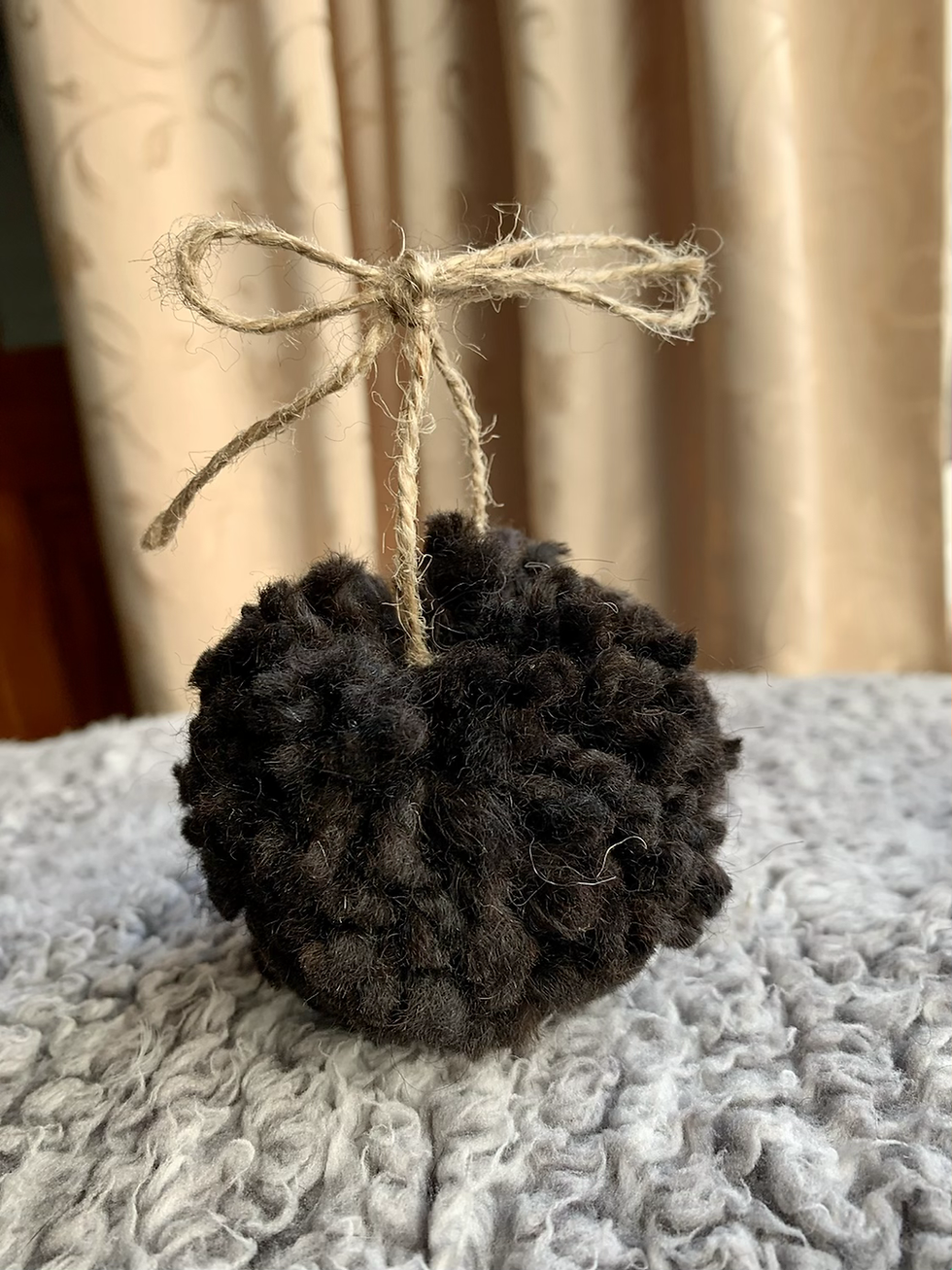 Thumbnail: Big fluffy alpaca yarn pom-pom