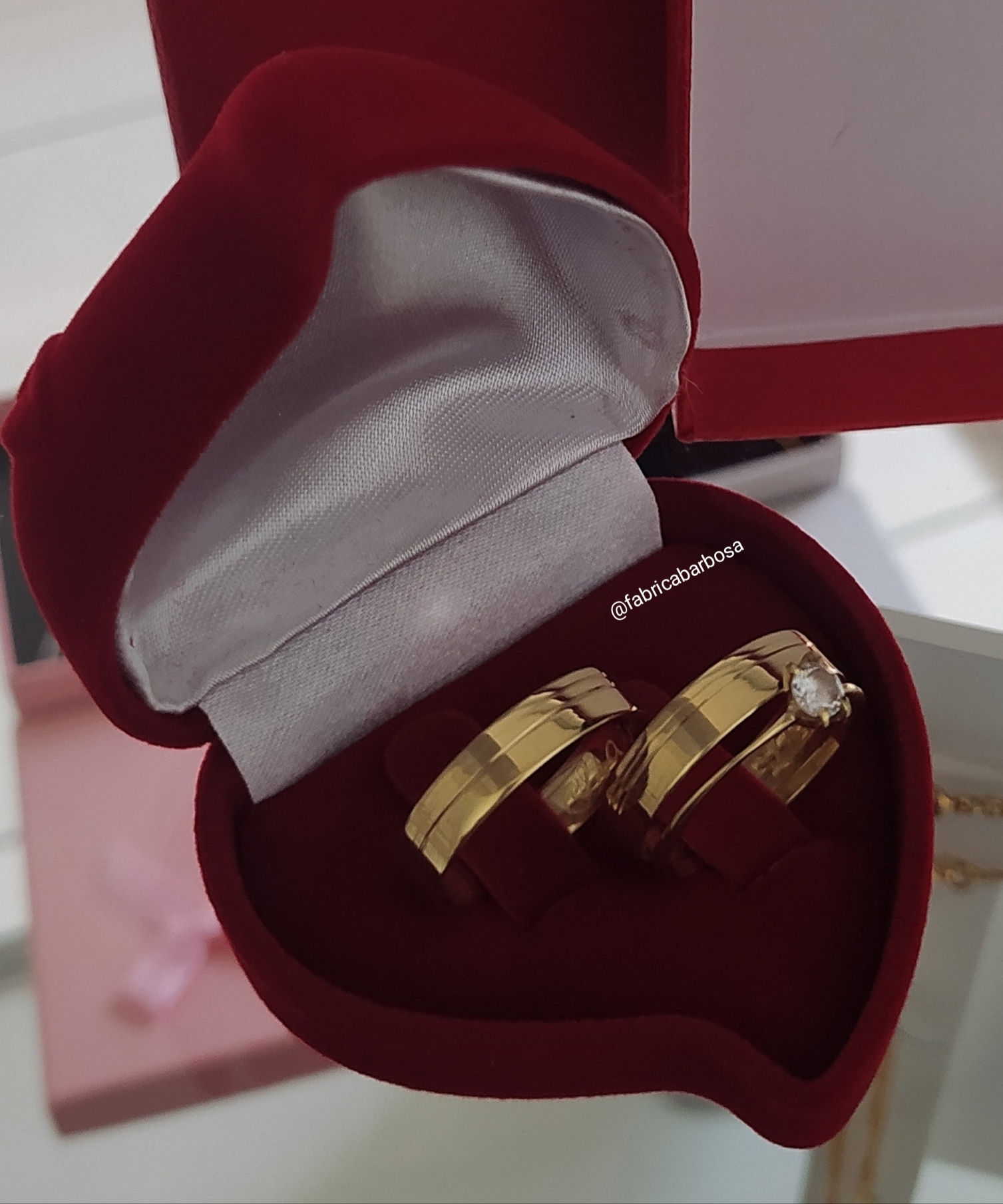 Par de Alianças & Anel 5 mm