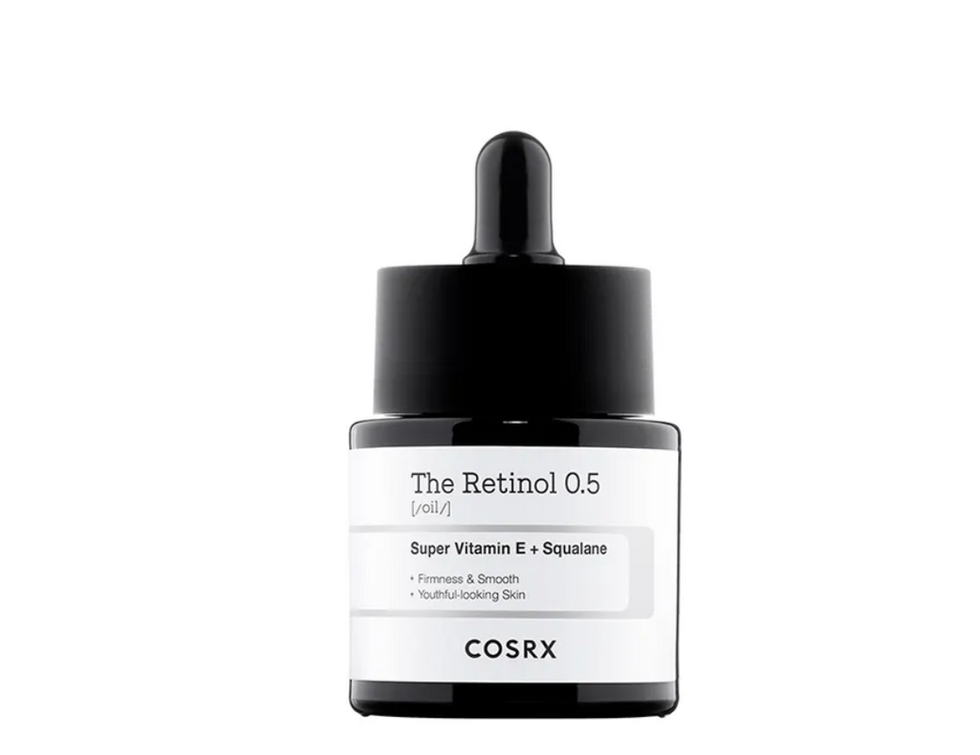 COSRX The Retinol 0.5 oil with Vitamin E and Squalane.