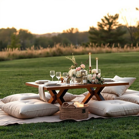 Elegant outdoor picnic