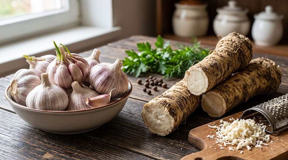 Let’s Talk Garlic & Horse Radish