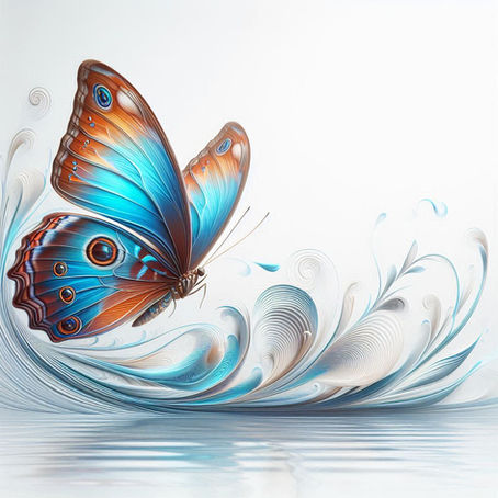 butterfly flapping wings