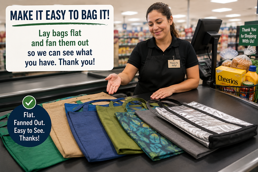 Finally, a solution for my reusable grocery bags - created by ChatGPT 6/6/2026