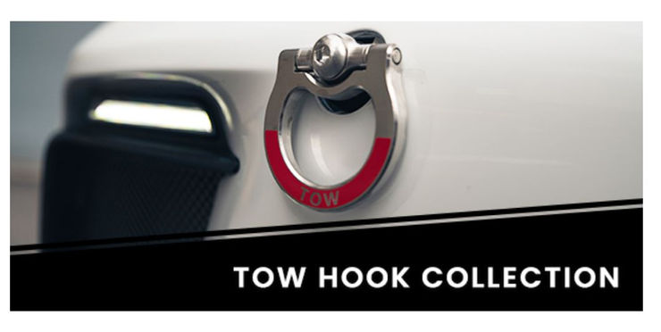 Rennline CNC machined racing tow hook equipment
