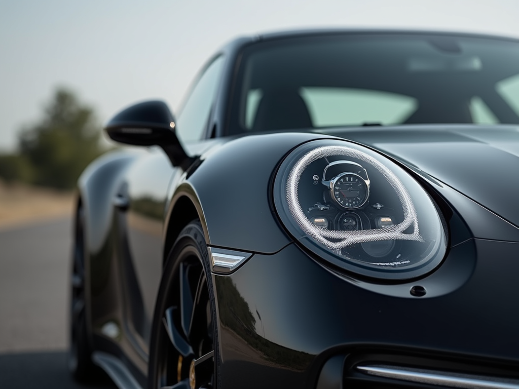 Sleek hand-laid carbon fiber mirror housing for the Porsche 971 Panamera