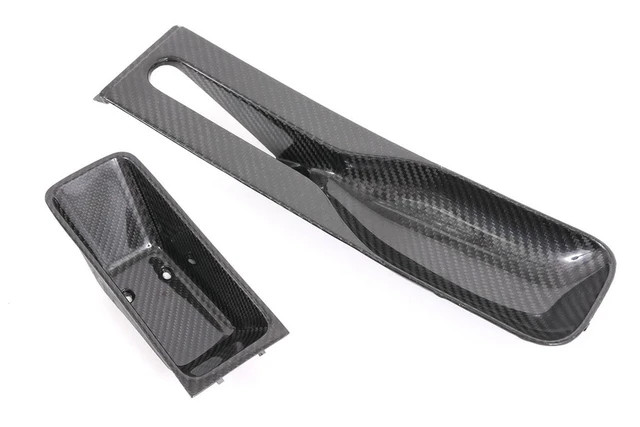 Rennline 964 and 993 carbon fiber center console tray kit in high gloss finish