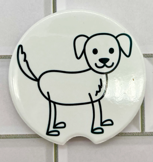 Doggie Doodle - Auto cup holder coasters (2)