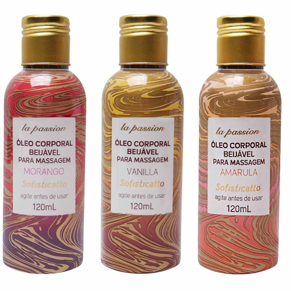 oleo beijavel massagem la passion 120ml sofisticatto