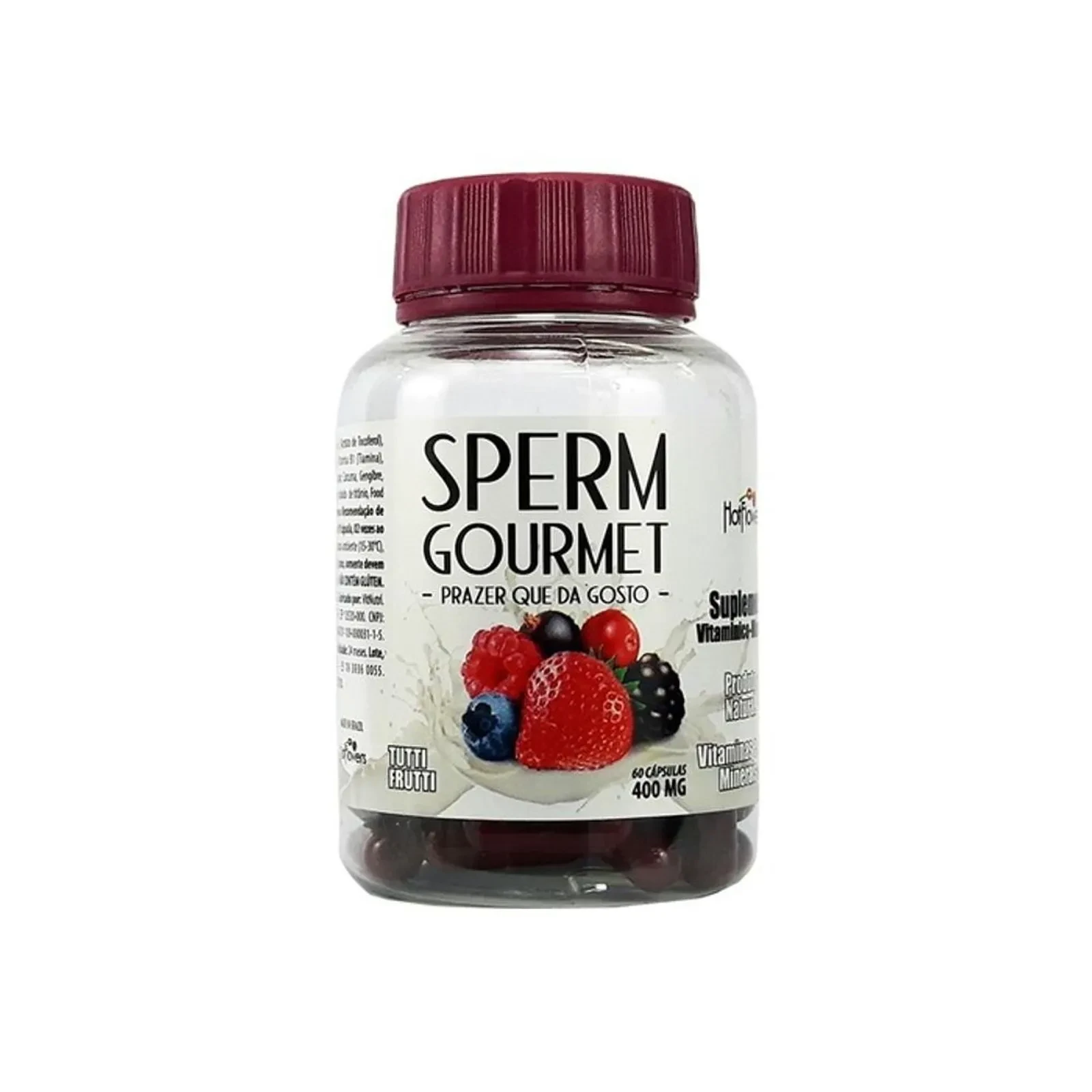 capsula sperm gourmet prazer que da gosto hot flowers