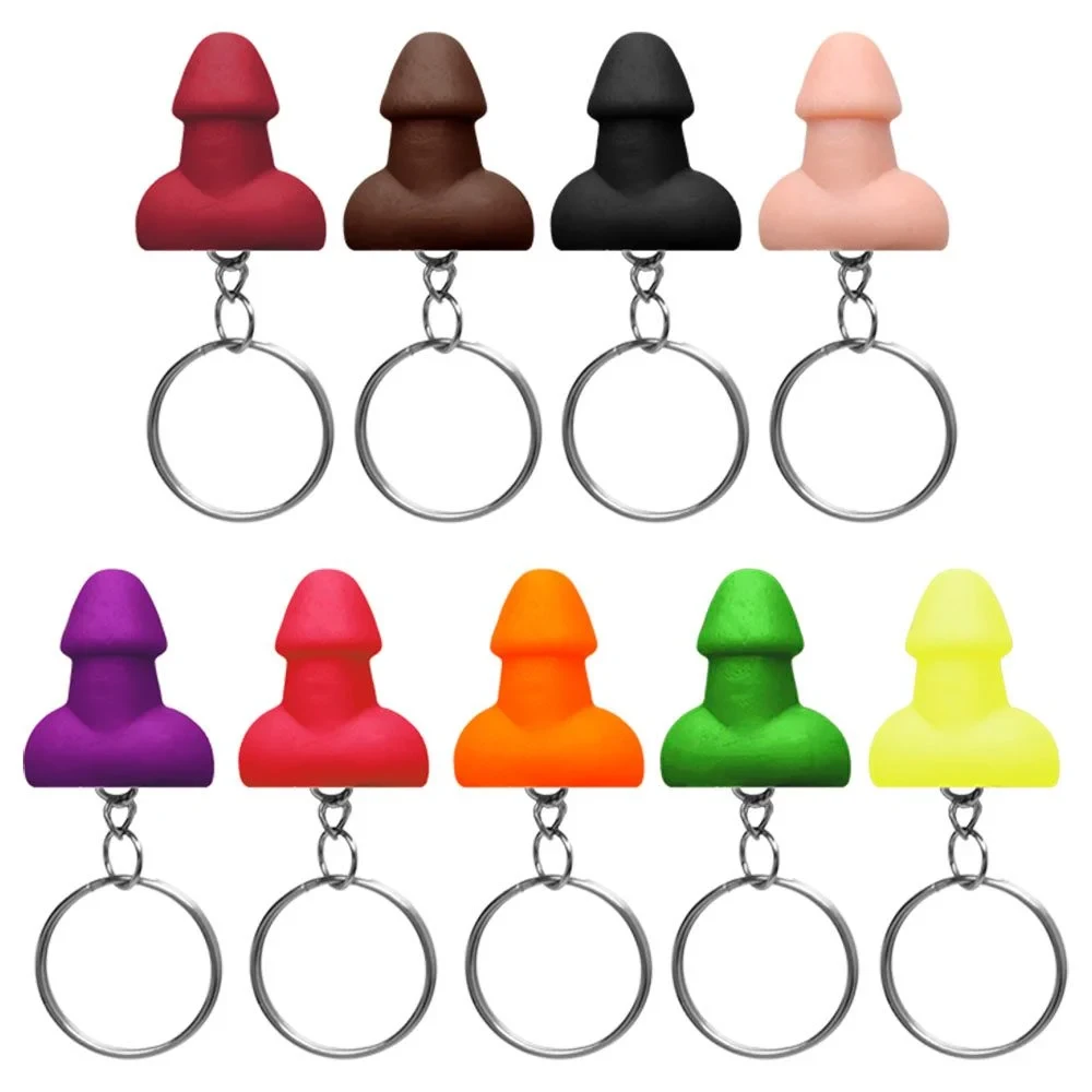 Chaveiro Mini Penis Divertido Colorido Kgel - imagem 1