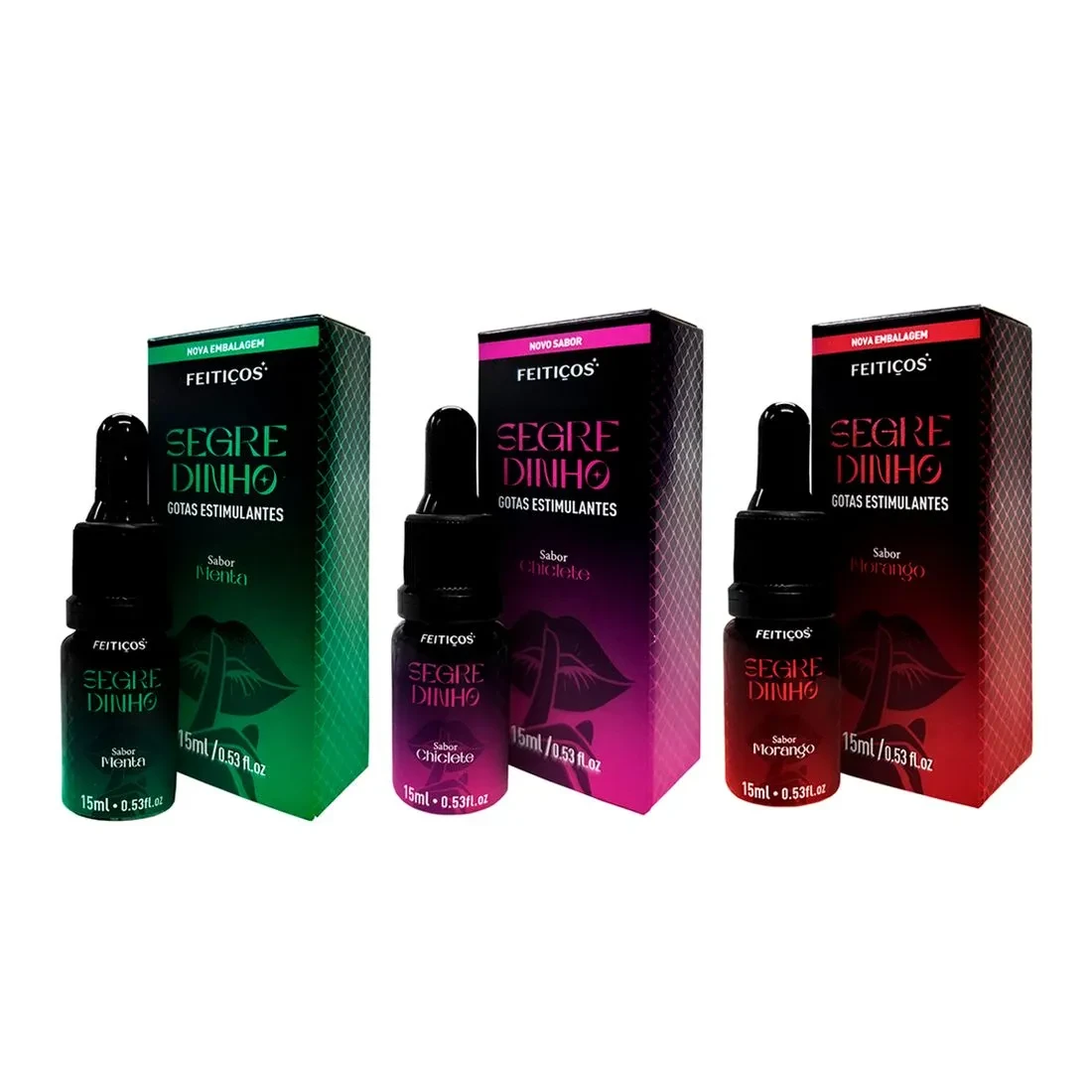 segredinho gotas estimulantes 15ml feiticos