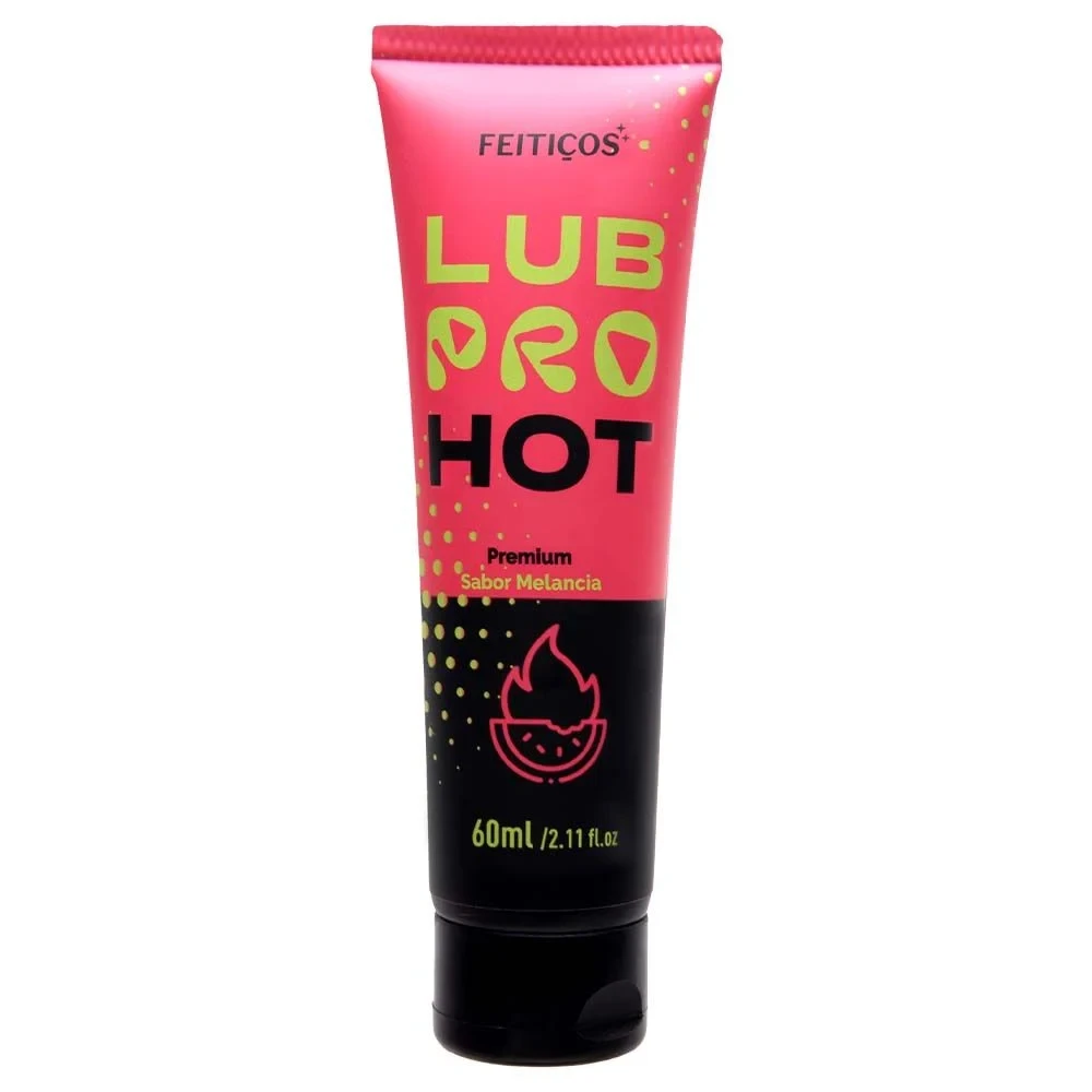 lubpro hot - sabor melancia - gel lubrificante premium 60ml
