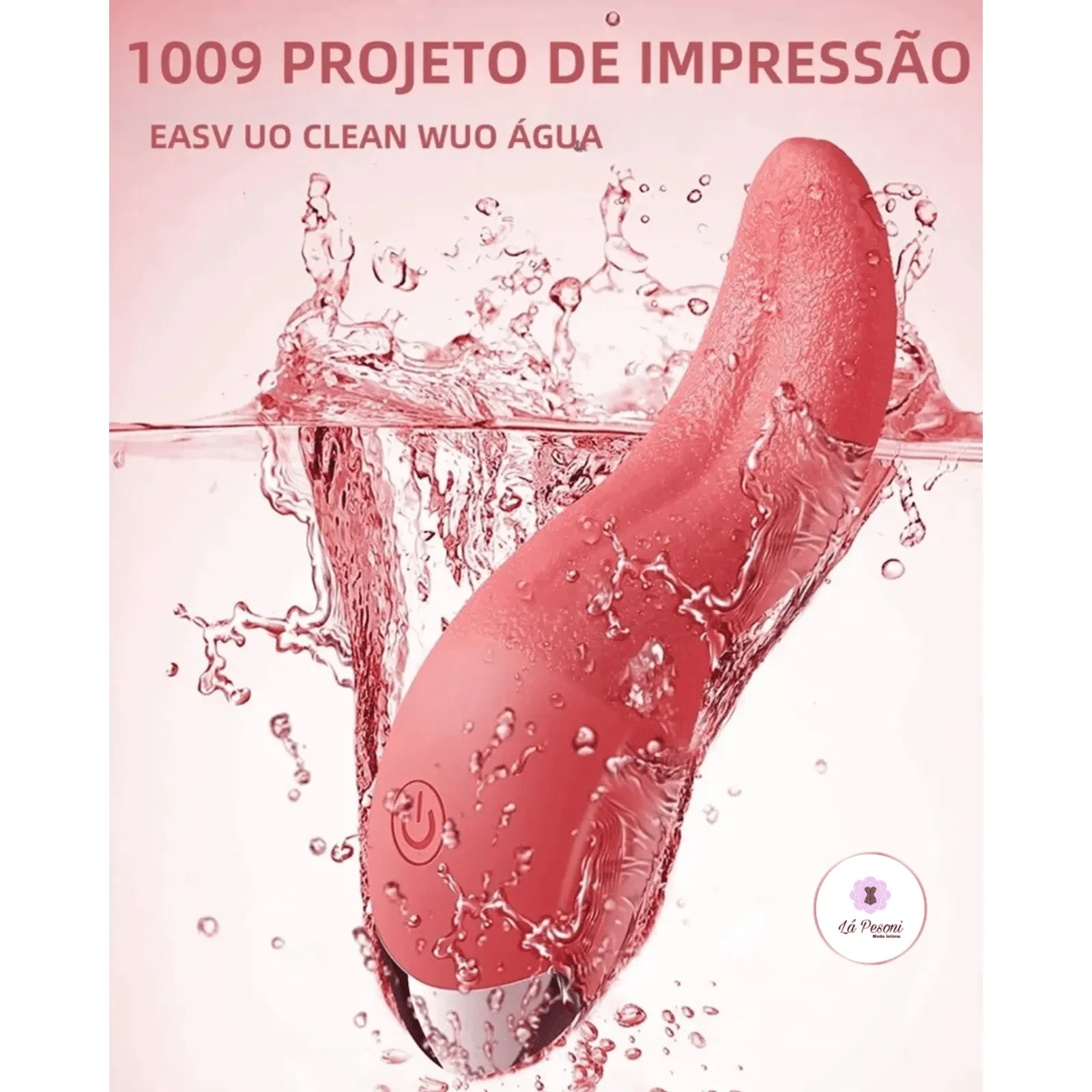 Vibrador em formato de lingua - Recarregavel - imagem 1