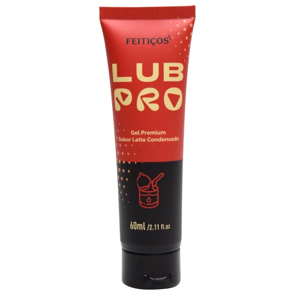 lubpro - gel lubrificante premium sabor leite condensado 60ml