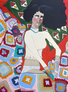 Mi sono riinfilata nelle coperte in cui abbiamo fatto l'amore, 120 x 90 cm.jpeg