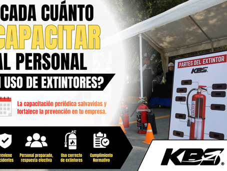 ¿Cada cuánto capacitar al personal en uso de extintores?