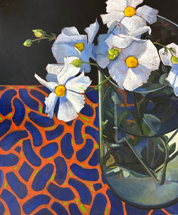 Charles Prentiss Matilija Poppies in Vase 58x48 5000 sm