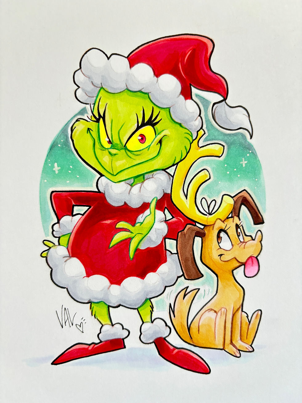 Thumbnail: Traditional Art Commission - Two Chibi Characters