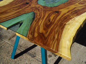 Bookmatched Rosewood River Table