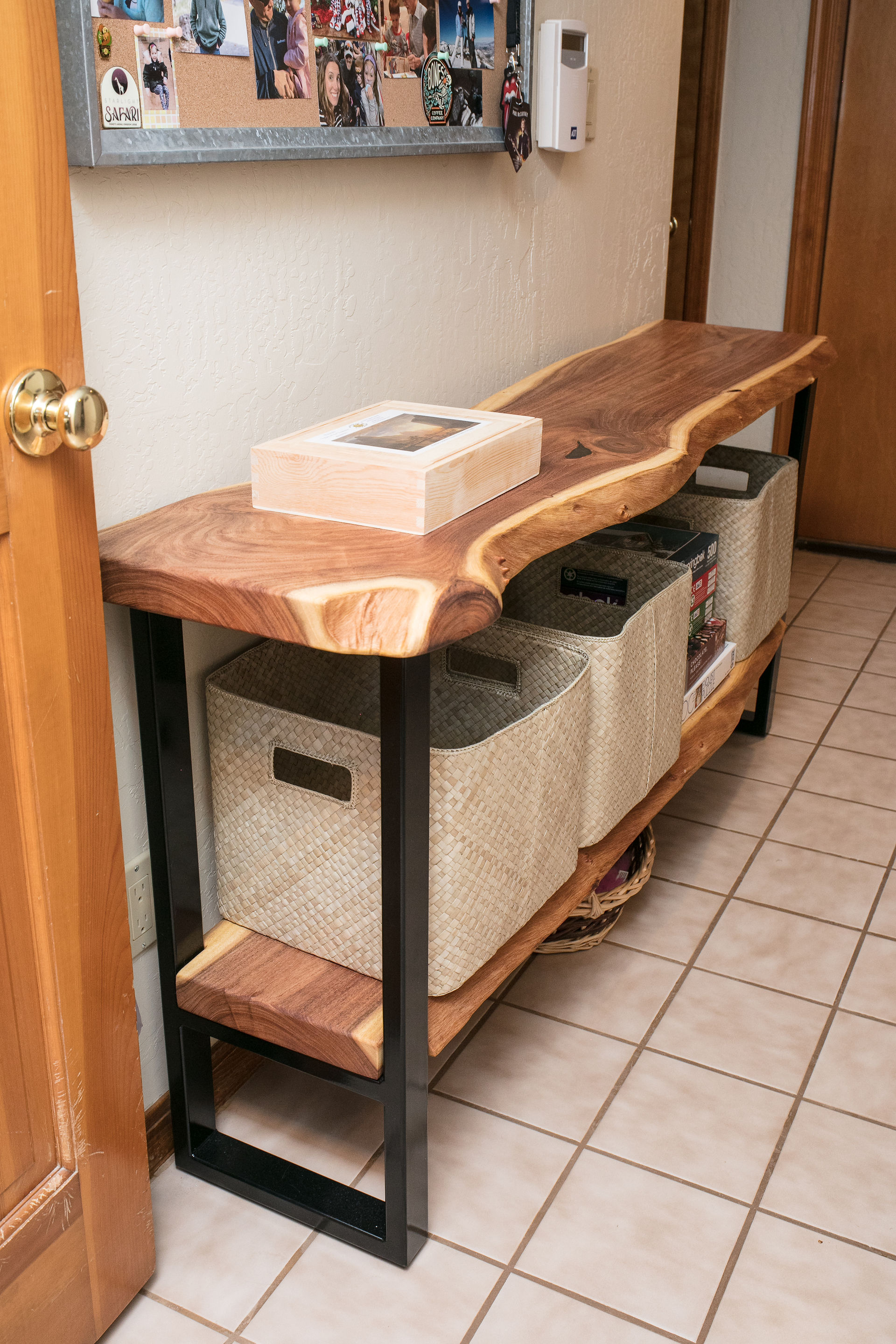 mesquite live edge console