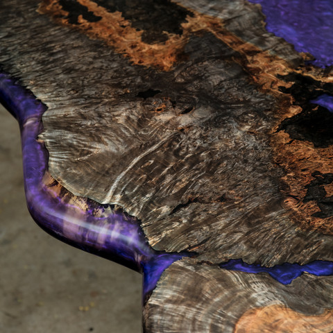 wood and resin live edge