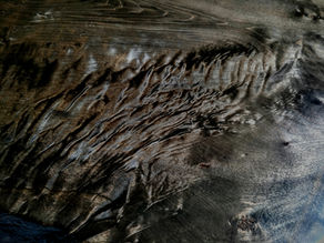 Ebonized Maple Live Edge Console Table