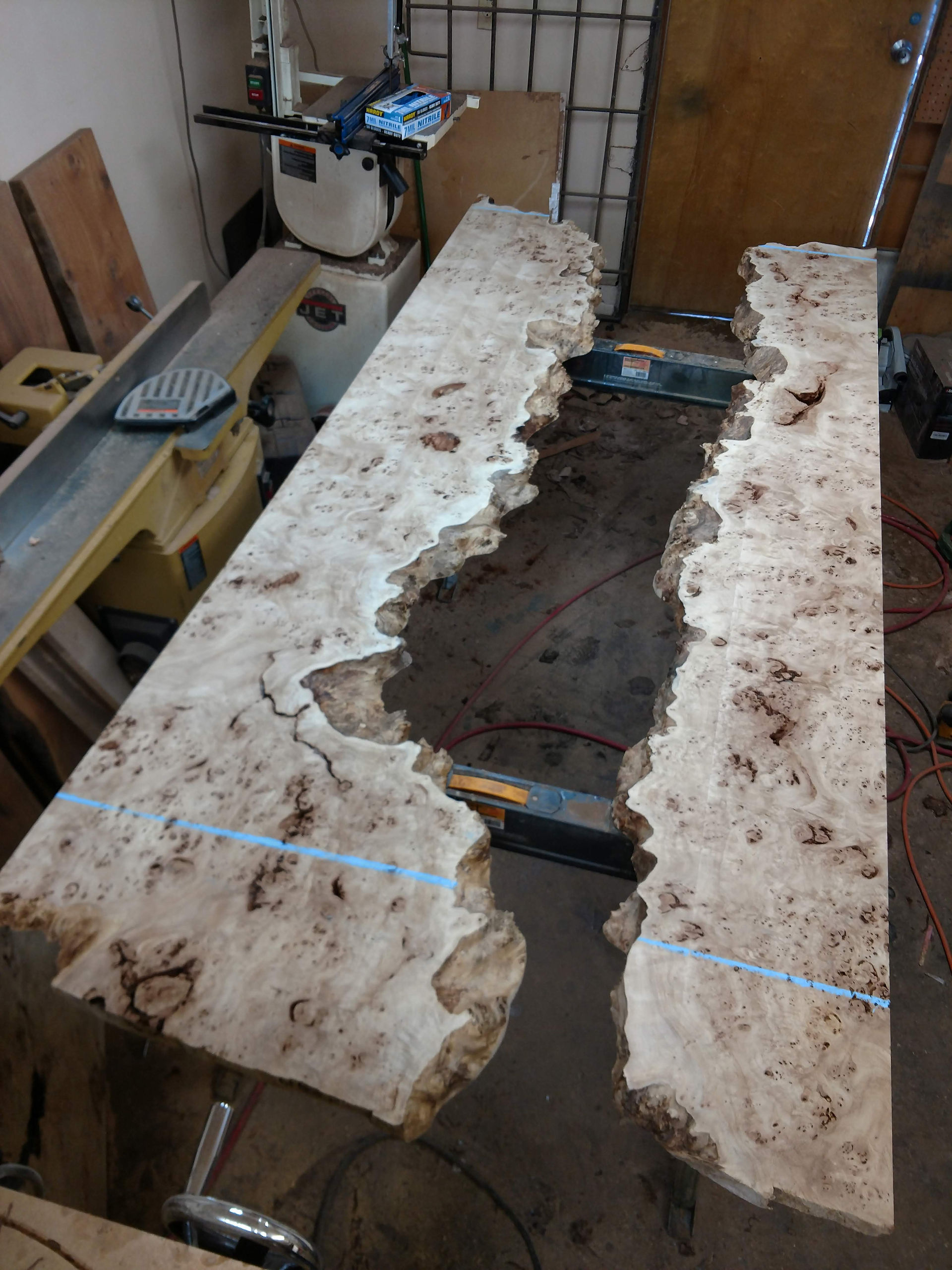 rough cut Mappa burl live edge