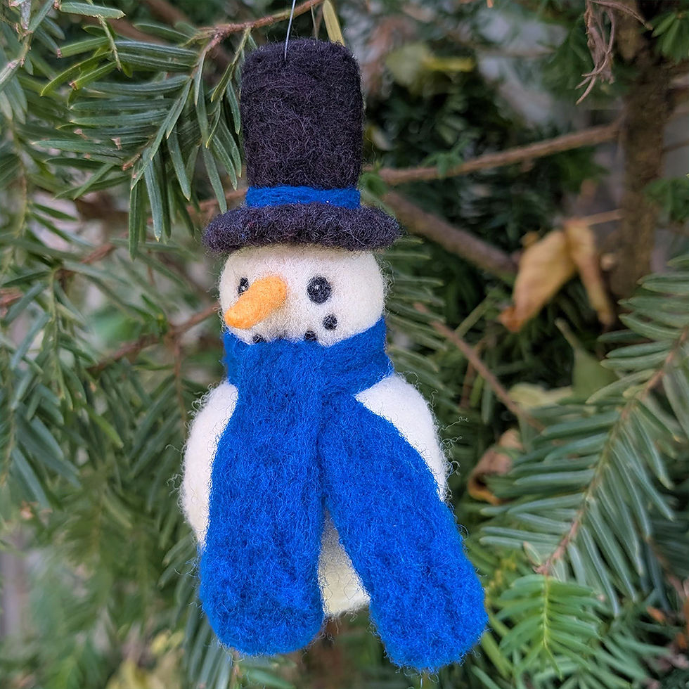 Needle Felting: Snowman