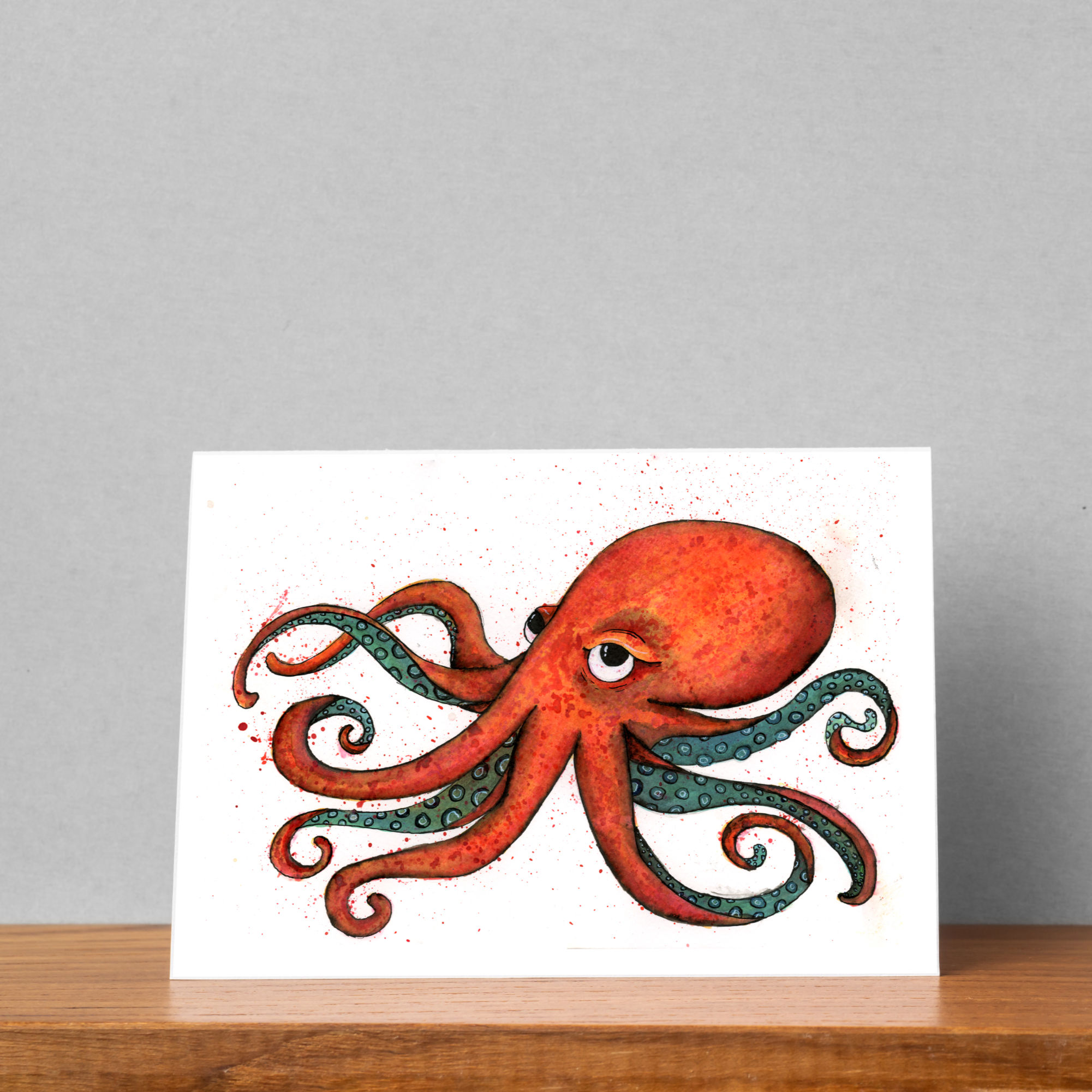 Crabby Oliver the Octopus Card