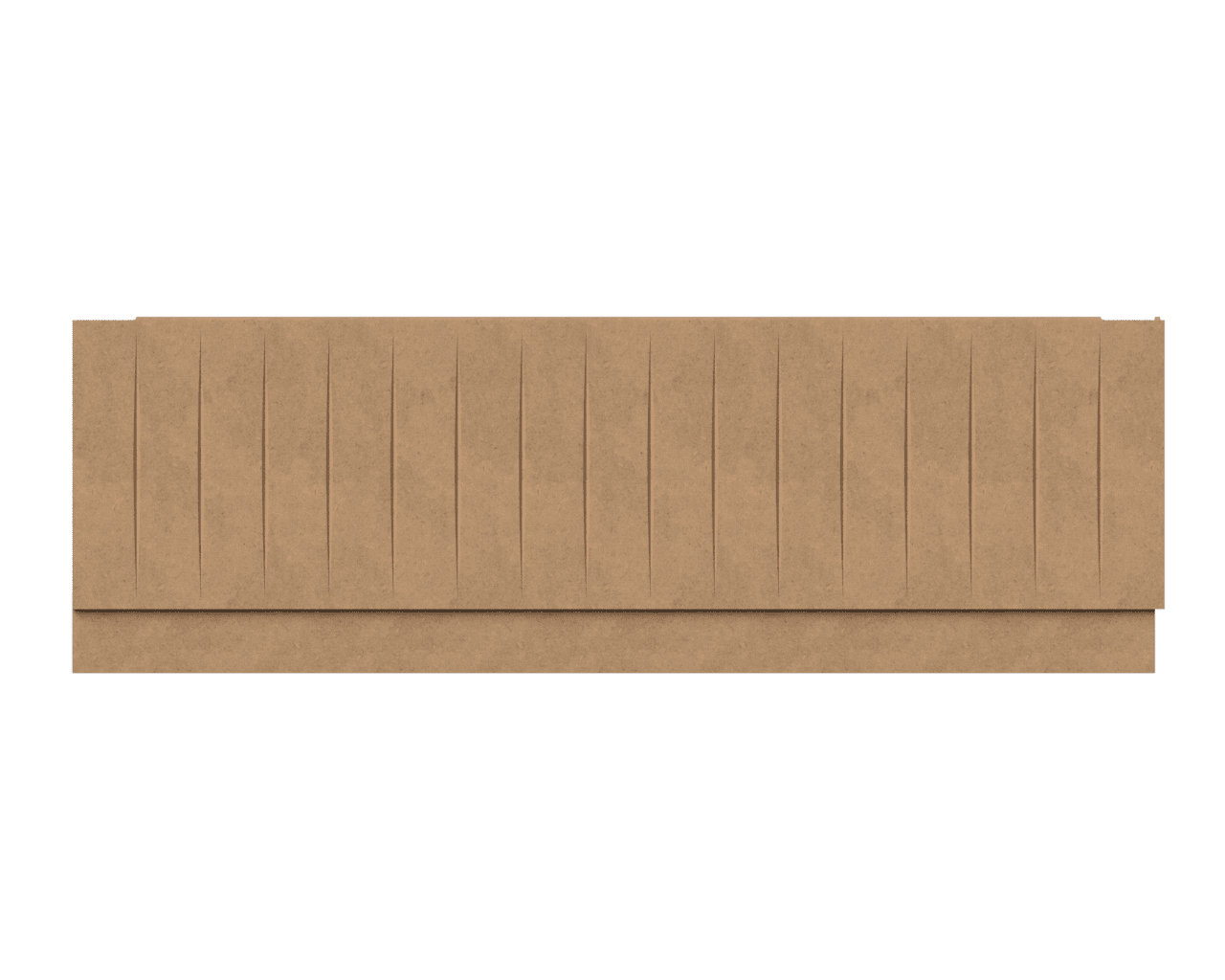 AQUACLOAK Paintable Fluted MDF Bath Panel — 2 Piece