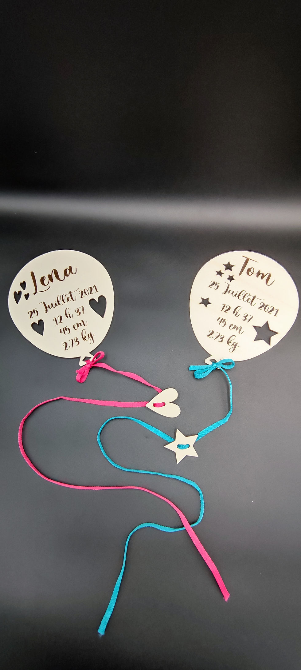 BALLON DE NAISSANCE, CADEAU DE NAISSANCE PERSONNALISE