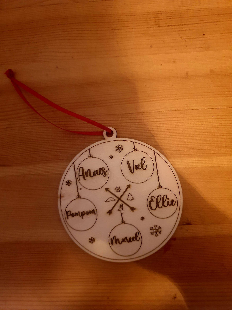 Boule de noël pour la famille