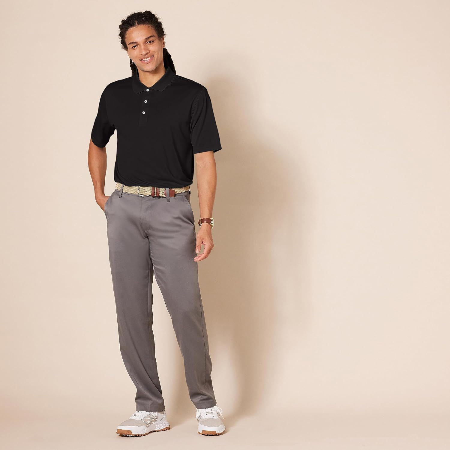 Amazon Essentials Men's Regular-Fit Quick-Dry Short-Sleeve Golf Polo Shirt