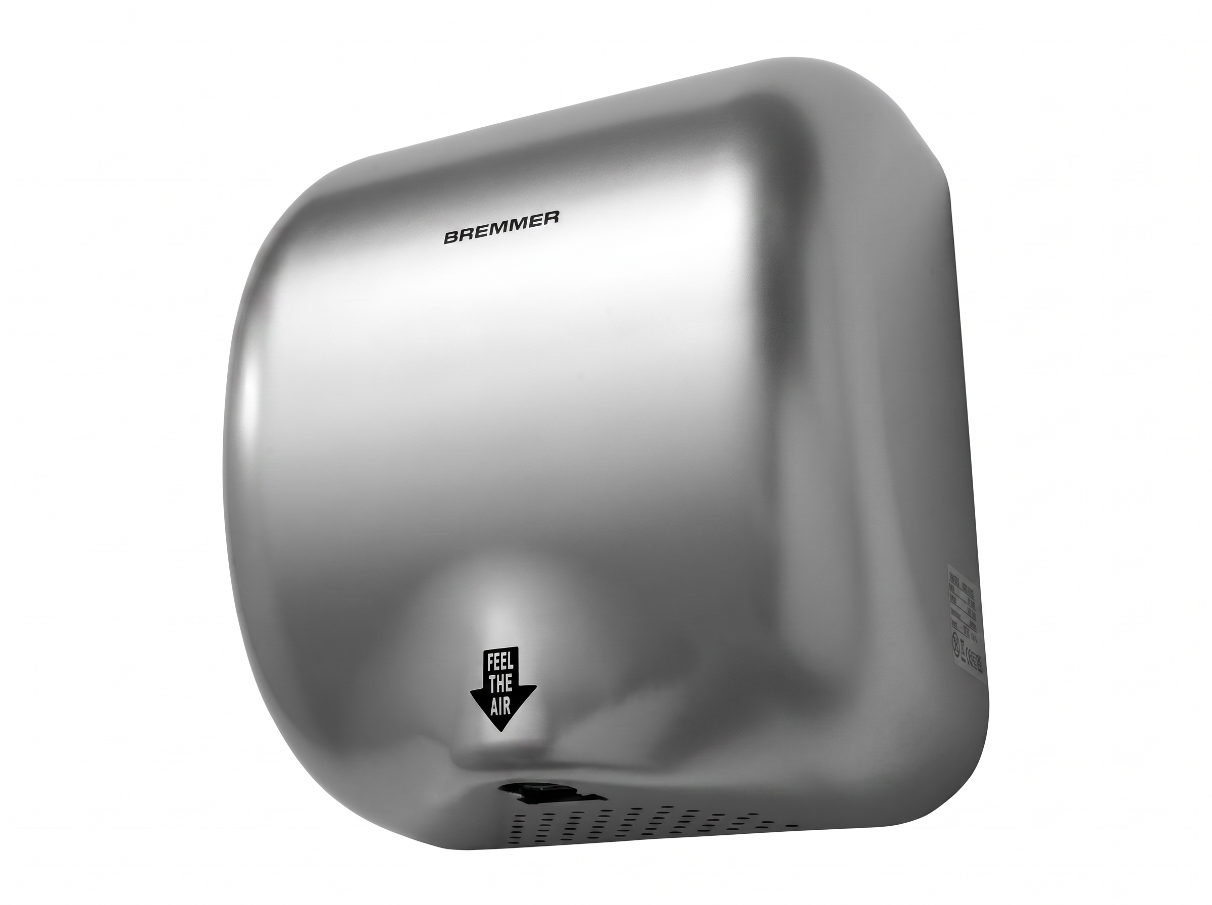 Generic Turbo Hand Dryer in Silver view 4