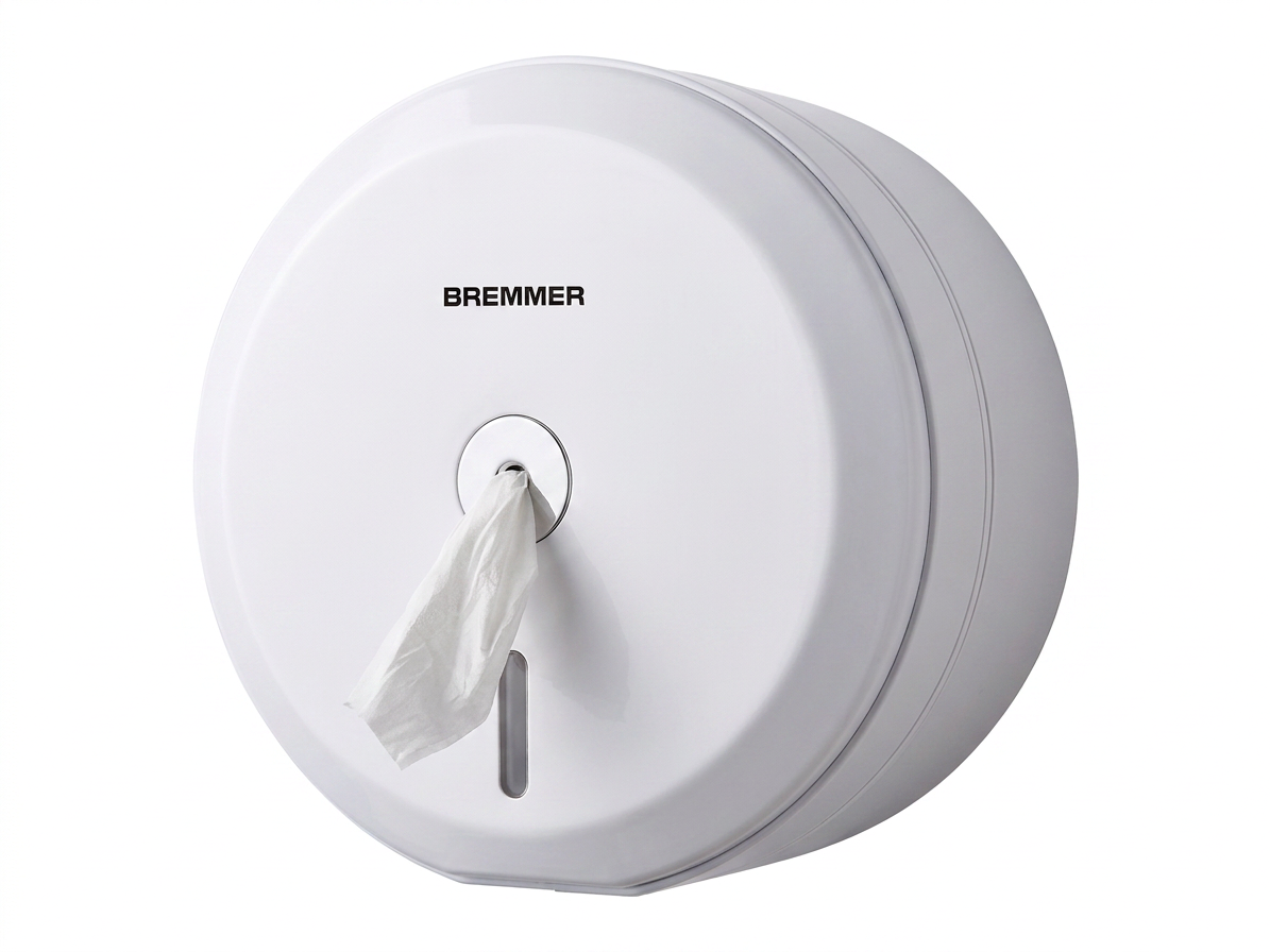 Linea Toilet Roll Dispenser in White view 6