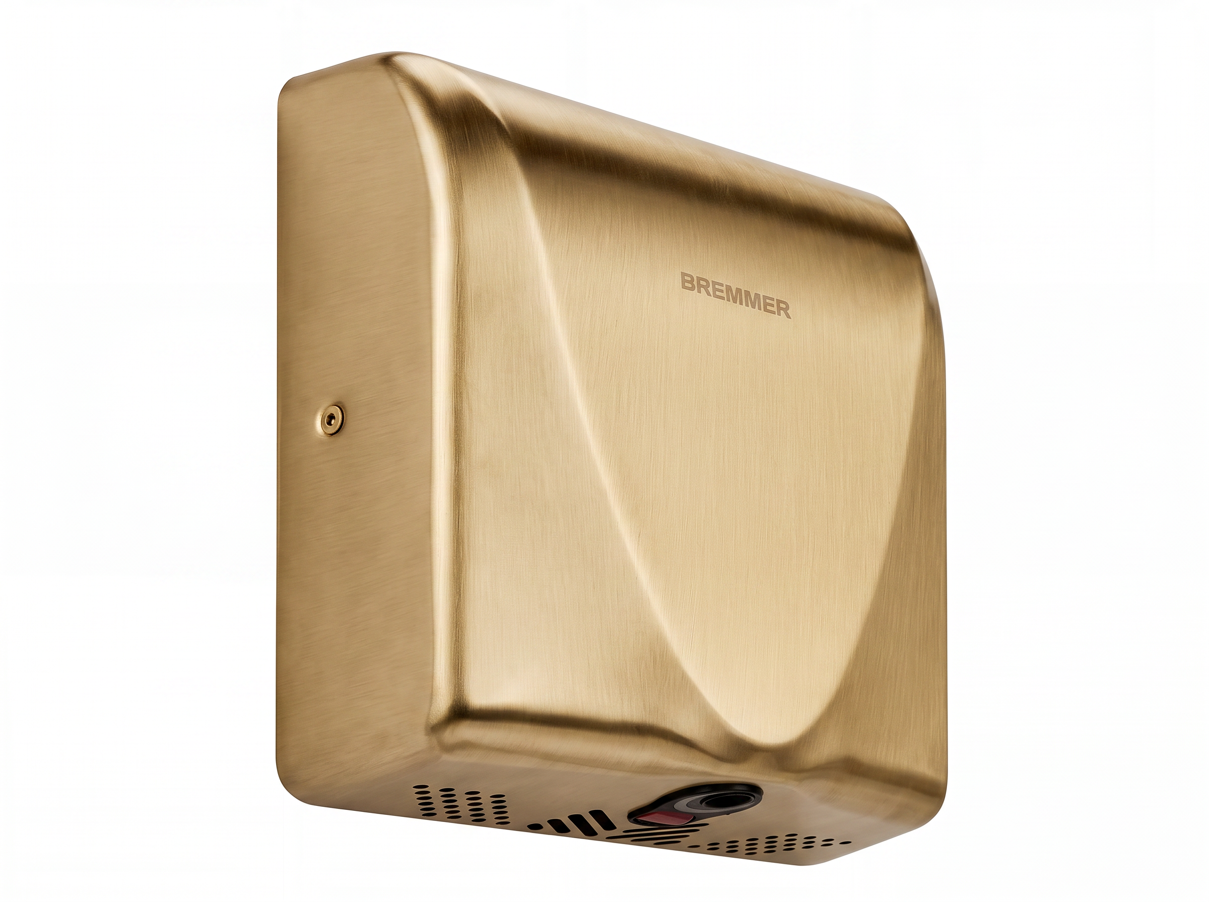 Blade Hand Dryer in Brushed Brass view 3