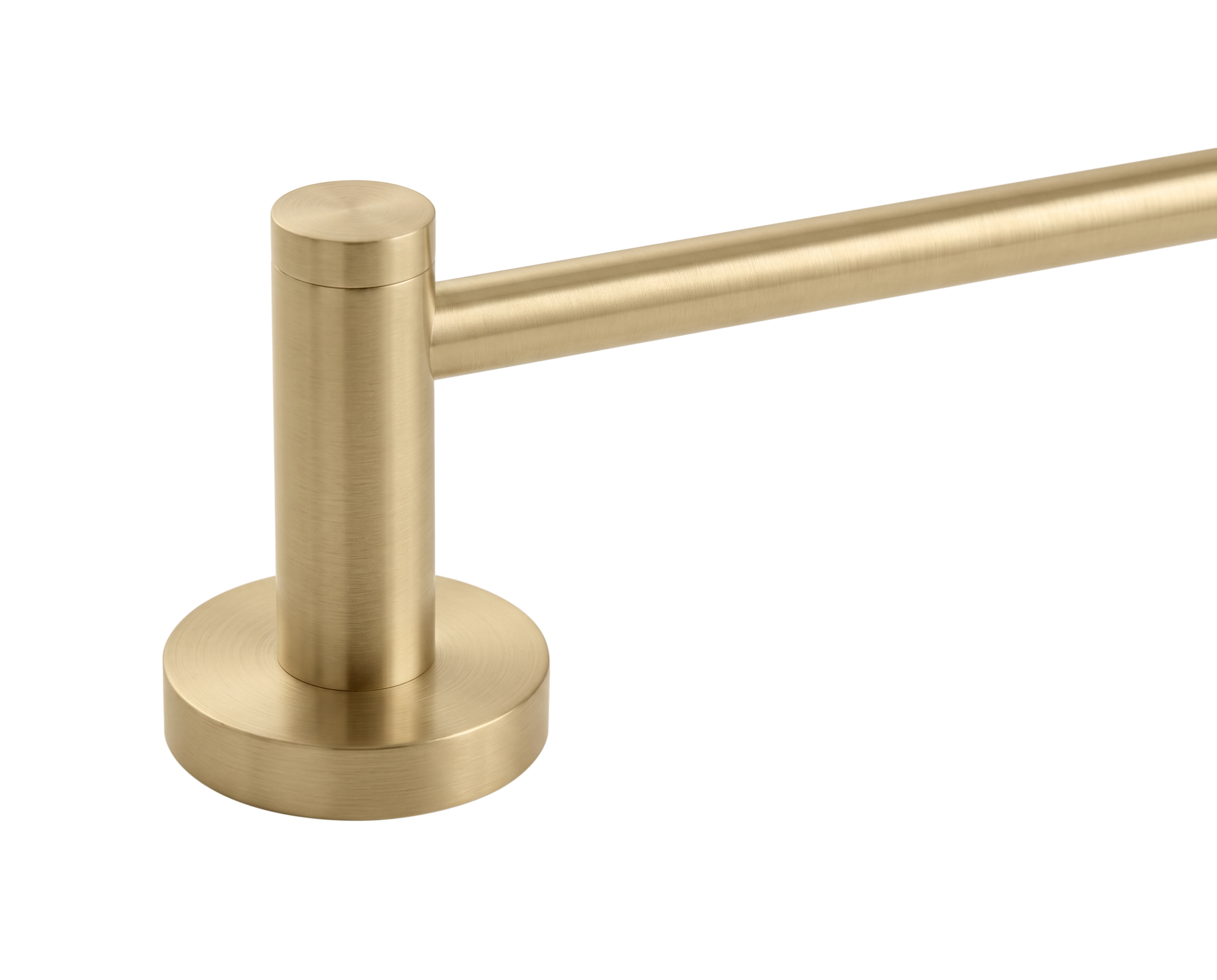 Harrogate Towel Rail in Brushed Brass view 4
