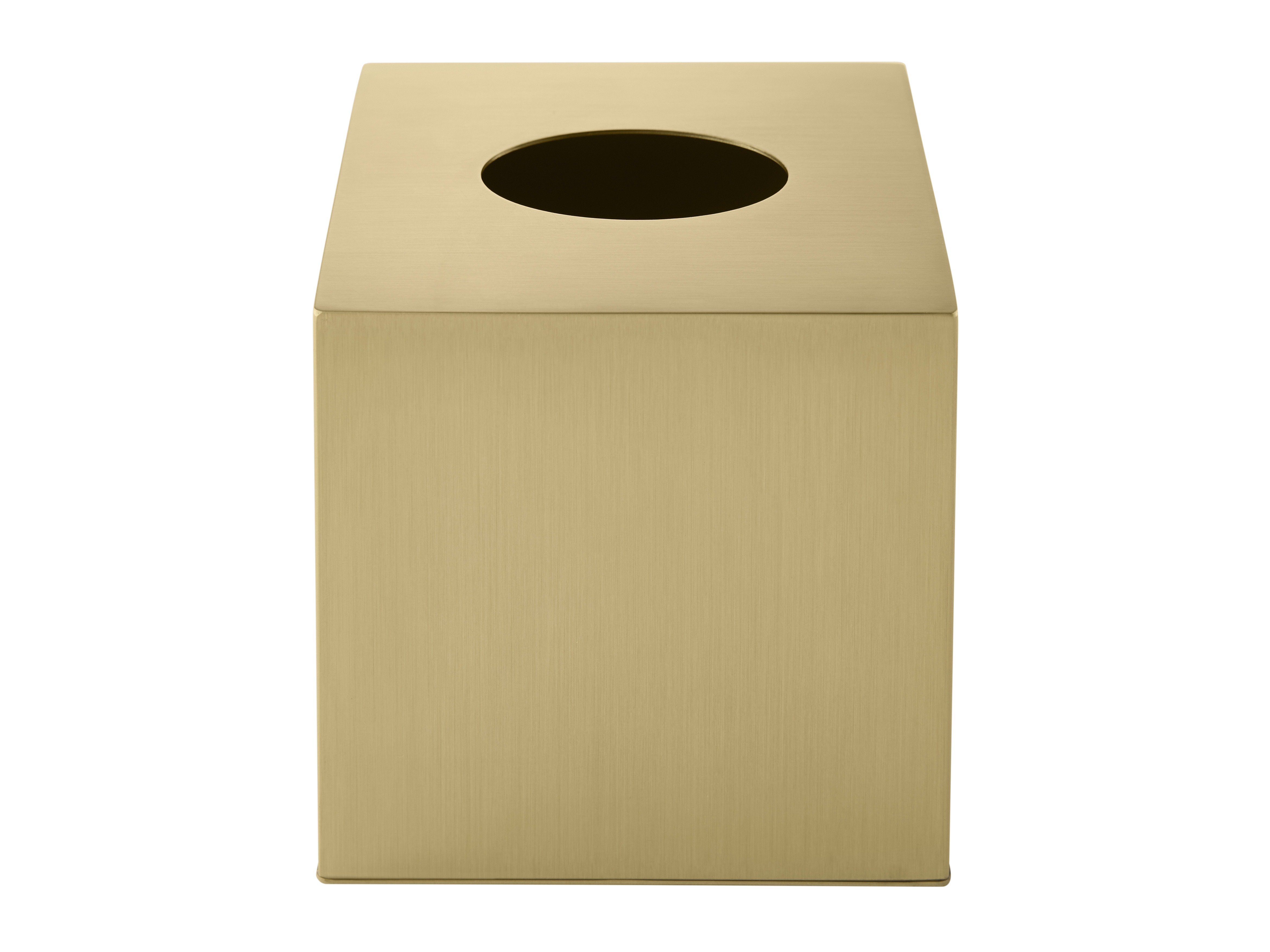 Plymouth Tissue Box in Brushed Brass