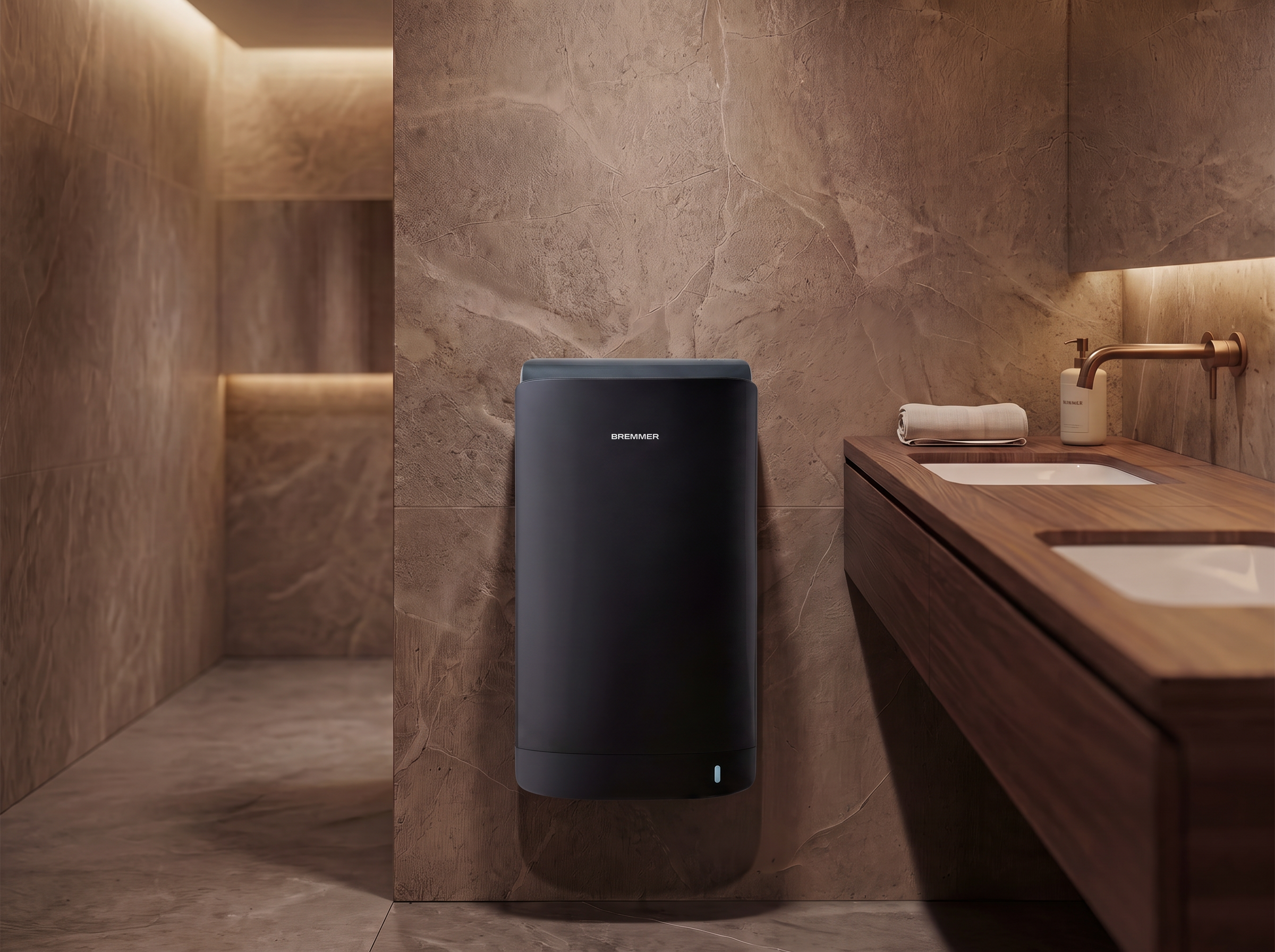 Jet Blade Hand Dryer in Black view 2