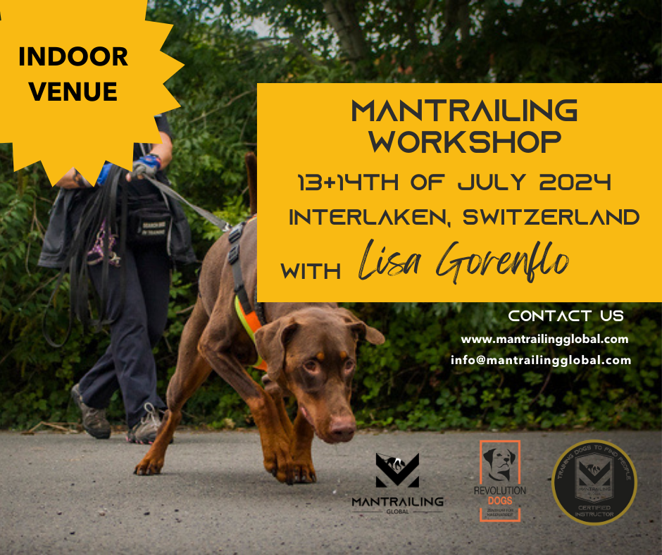Mantrailing Workshop with Lisa Gorenflo - Interlaken, Switzerland