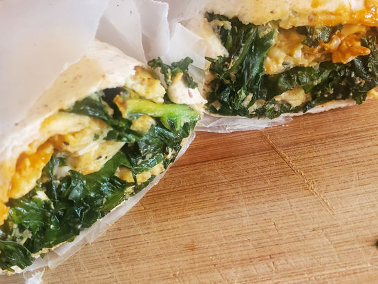 Eggcellent, highly nutritious breakfast wraps!