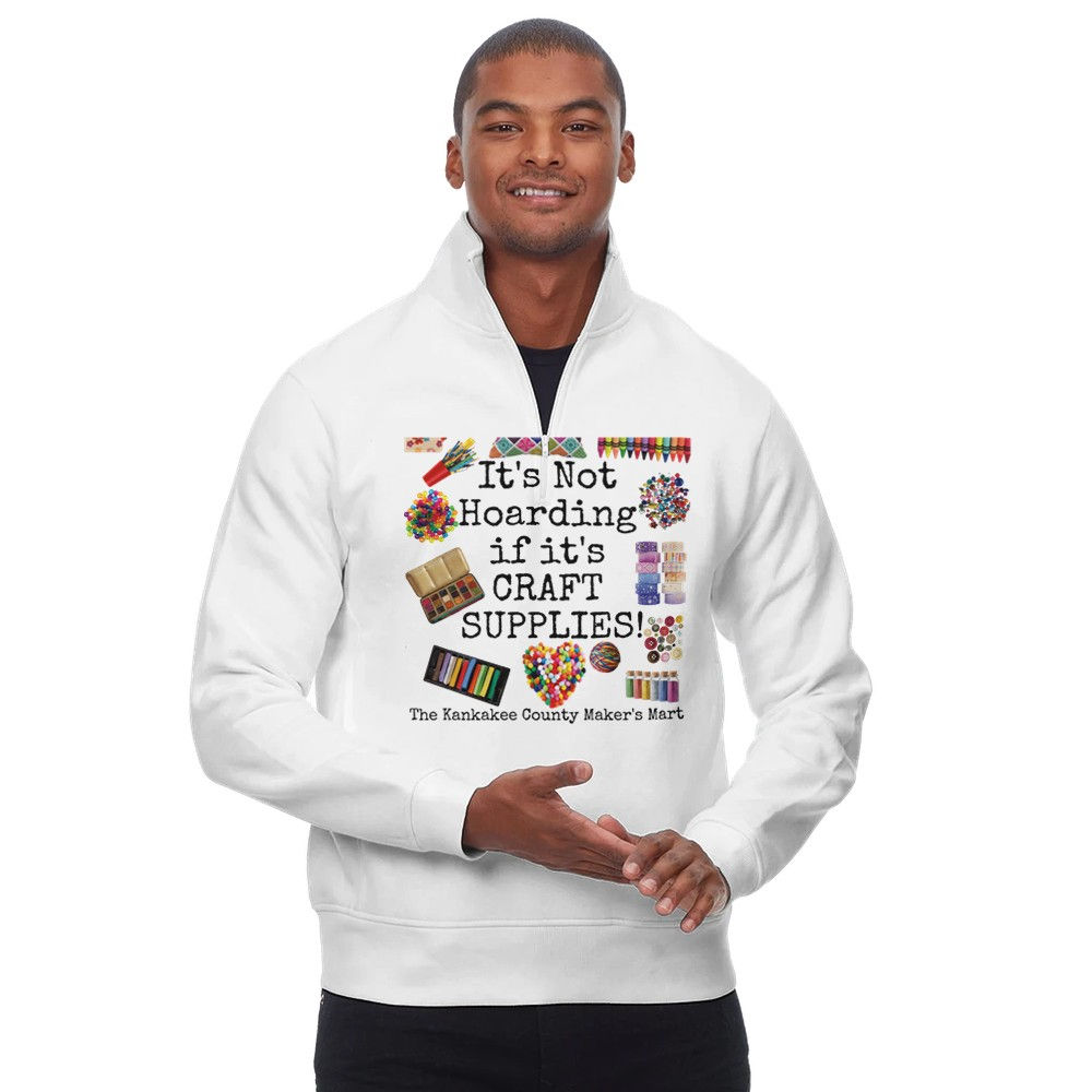 RecycledblendUnisexUltimateFleeceQuarterZip SweatshirtThreadfast Not Hoarding