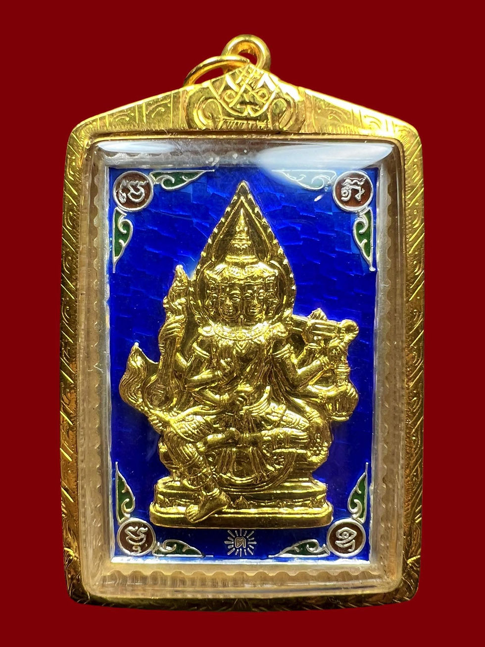 屈文利春近 阿贊刁 2561年 四面神 純銀龍也真金面版本