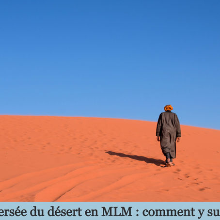 La traversée du désert en MLM : comment y survivre ?