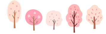 並んだ木
