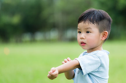 お子さんのアレルギー症状も。