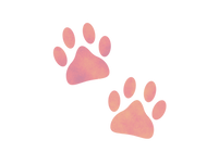 動物の足跡 イラスト