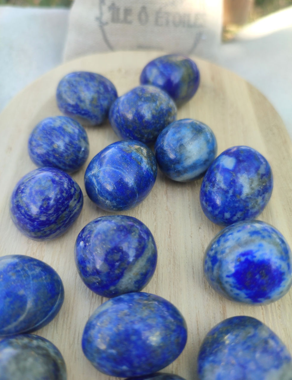 Lapis-lazulli pierre roulée